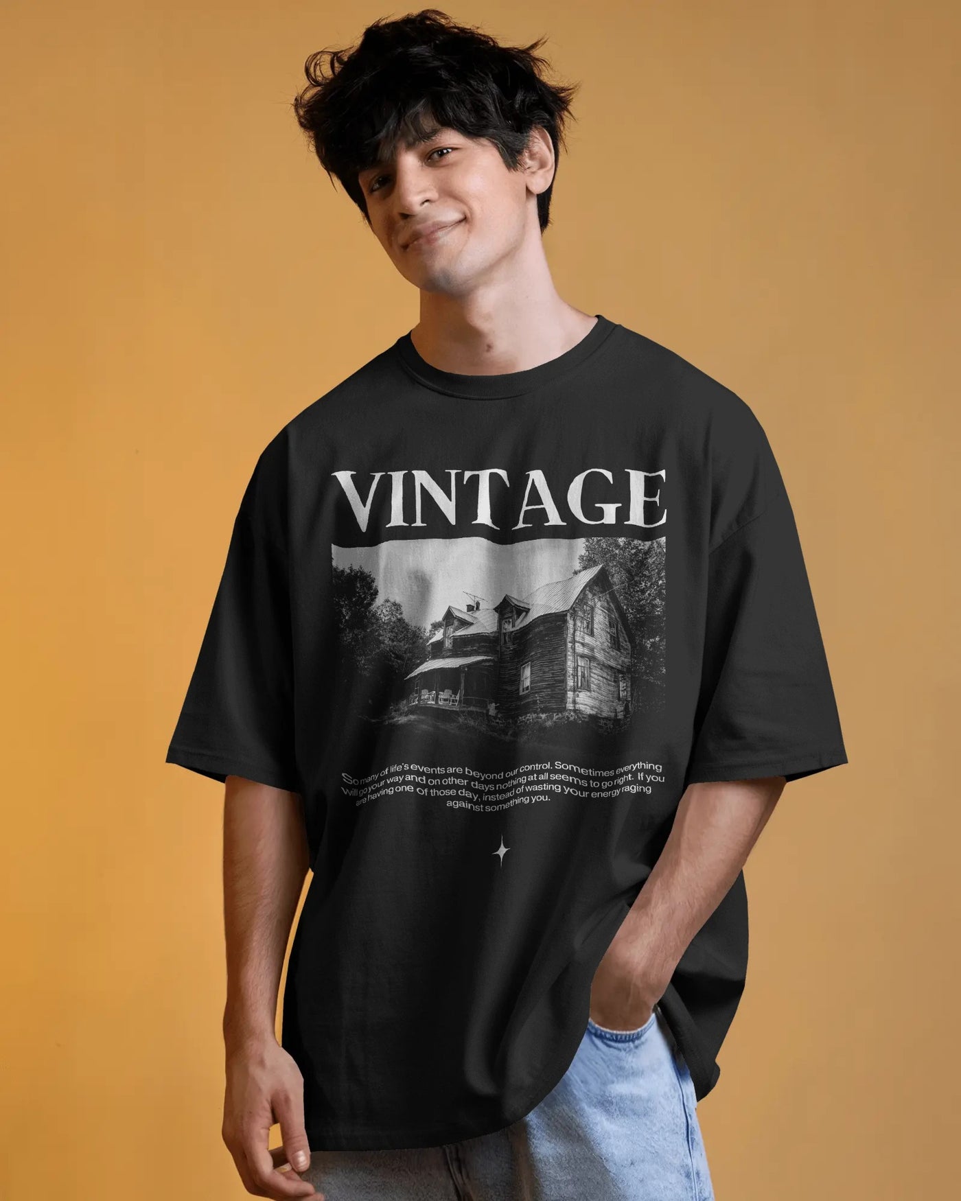 Zodiark Exclusive â€“ Vintage Tee ðŸ“¼ â€“ Old Soul, Fresh Fit T-Shirt, crafted for Gen-Z with premium quality cotton, modern streetwear vibes, and a statement-making design perfect for bold, expressive fashion. Stand out, feel unstoppable, and flex your unique identity with every wear.