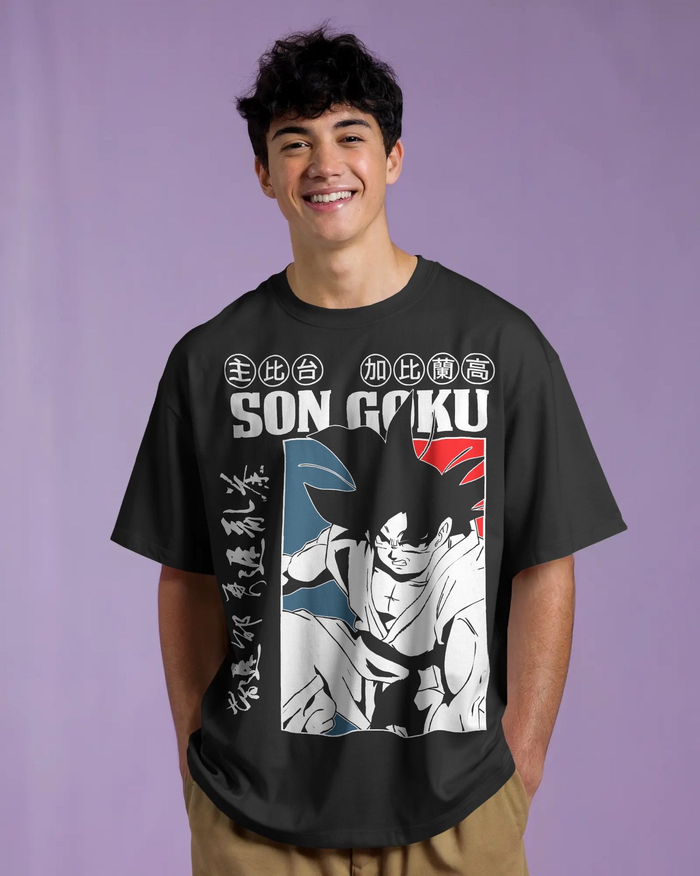 Work Hard Vegeta Graphic Tee - Black