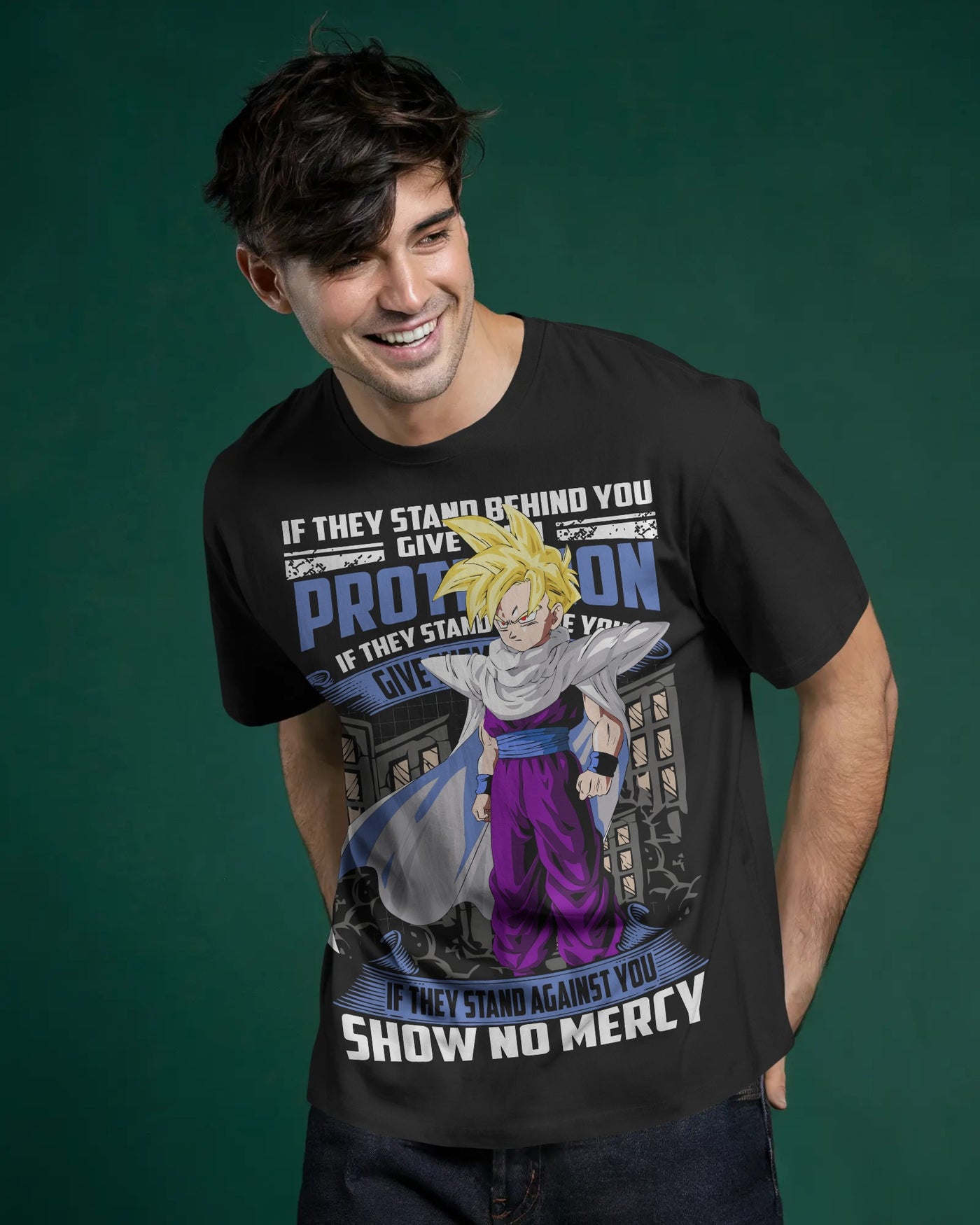 Son Goku Eternal Spirit Graphic Tee - Black